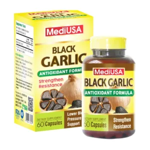 Black Garlic MediUSA  – Giúp ổn định huyết áp, phòng ngừa suy tim (60 viên)