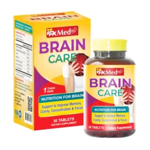 Brain Care MediUSA Hỗ trợ tuần hoàn máu não (30 viên)