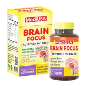 Brain Focus MediUSA Hỗ trợ cải thiện trí nhớ (60 viên)