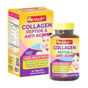 Collagen Peptide Anti Aging MediUSA Hỗ trợ chống oxy hóa 30 viên