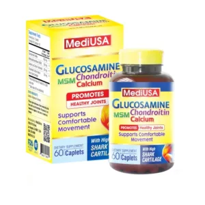 Glucosamine Chondroitin MSM Calcium MediUSA Hỗ trợ giảm thoái hóa khớp 60 viên