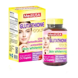 Glutathione Gold MediUSA Hỗ trợ làm đẹp da, sáng da 60 viên