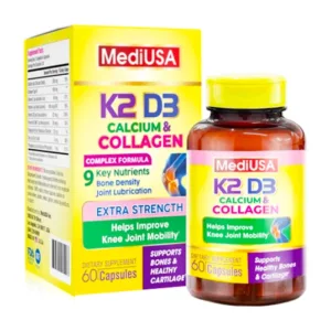 K2 D3 Calcium Collagen MediUSA Viên uống bổ khớp 60 viên