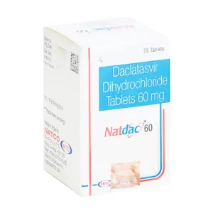 Natdac 60mg Natco điều trị viêm gan C (28 viên)