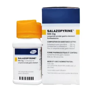 Salazopyrine 500mg Pfizer Điều trị Viêm loét đại tràng (100 viên)