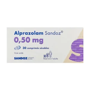 Alprazolam Sandoz 0.5mg - Điều trị rối loạn lo âu trầm cảm (30 viên)