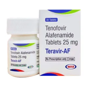 Teravir AF 25mg Natco điều trị viêm gan B (30 viên)
