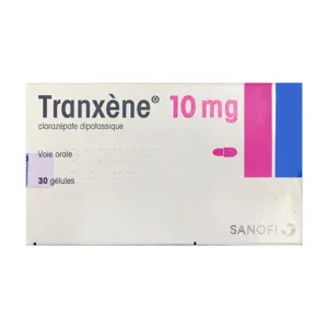 Tranxene 10mg Sanofi Điều trị rối loạn lo âu và trầm cảm (30 viên)