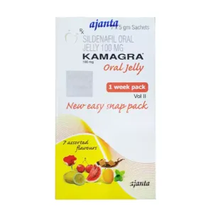 Kamagra 100mg Oral Jelly Vol ll Điều trị rối loạn cương dương (7 gói )