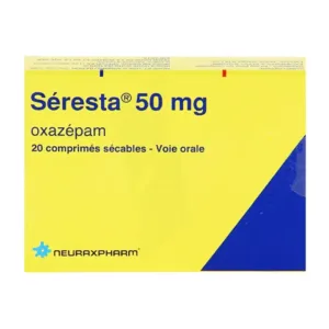 Seresta 50mg Điều trị các chứng lo âu, mất ngủ (20 viên)