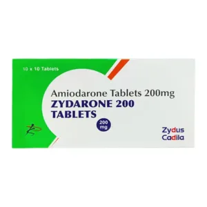 Zydarone 200mg Zydus Cadila Điều trị rối loạn nhịp tim (100 viên)