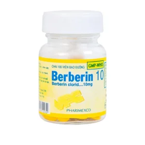 Berberin 10mg Pharimexco Điều trị lỵ, viêm ruột, tiêu chảy (100 viên)