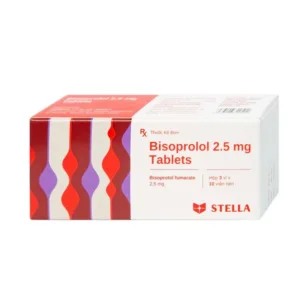 Bisoprolol 2.5mg Tablets Stella Điều trị tăng huyết áp (30 viên)