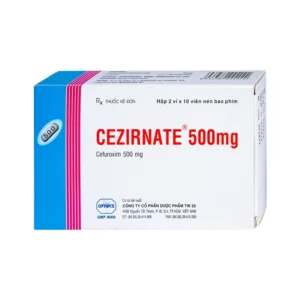 Cezirnate 500mg Uphace Điều trị nhiễm khuẩn (20 viên)