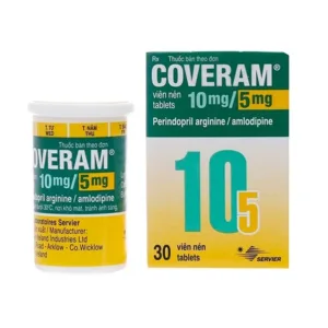 Coveram 10mg/5mg Servier Điều trị tăng huyết áp (30 viên)