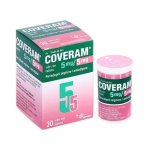 Coveram 5mg/5mg Servier Điều trị tăng huyết áp (30 viên)