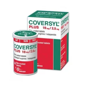 Coversyl Plus 10mg/2.5mg Servier Điều trị tăng huyết áp (30 viên)