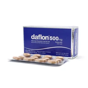 Daflon 500mg Servier Điều trị suy giảm tĩnh mạch và trĩ cấp (60 viên)