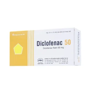Diclofenac 50mg Uphace Điều trị viêm khớp mạn, thoái hóa khớp (100 viên)