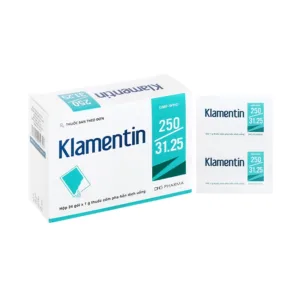 Klamentin 250/31.25 DHG Điều trị nhiễm khuẩn đường hô hấp (24 gói)