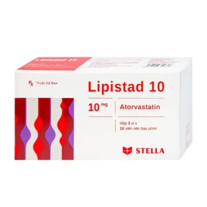 Thuốc Lipistad 10 Stella - Điều trị tăng cholesterol máu (30 viên)