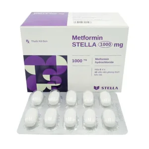 Metformin Stella 1000mg Điều trị bệnh đái tháo đường (60 viên)