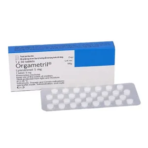 Orgametril 5mg MSD Điều trị đa kinh, rong kinh, rong huyết (30 viên)
