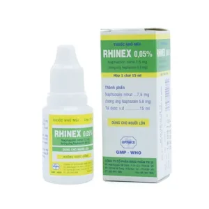 Rhinex 0.05% Uphace Giảm sung huyết, viêm xoang, viêm mũi dị ứng (15ml)