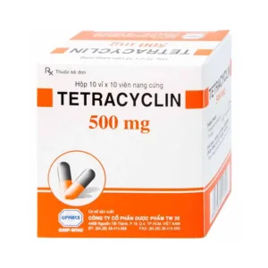 Tetracyclin 500mg Uphace Điều trị nhiễm khuẩn đường hô hấp (100 viên)