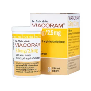 Viacoram 3.5mg/2.5mg Servier Điều trị tăng huyết áp vô căn (30 viên)