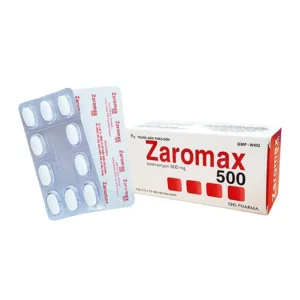 Zaromax 500mg DHG Điều trị viêm phế quản (30 viên)