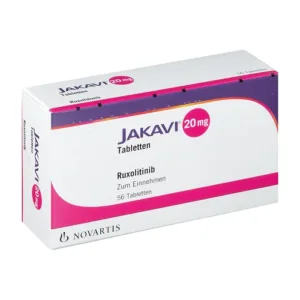 Jakavi 20mg Novartis Điều trị bệnh nhân bị xơ tủy xương (56 viên)