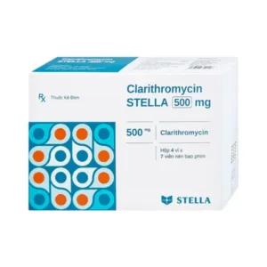 Clarithromycin Stella 500mg Điều trị nhiễm trùng (28 viên)
