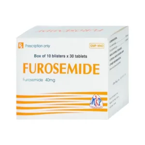 Furosemide 40mg Mekophar Điều trị phù, tăng huyết áp (300 viên)