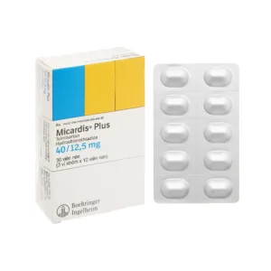 Micardis Plus 40/12.5mg Boehringer Điều trị tăng huyết áp vô căn (30 viên)